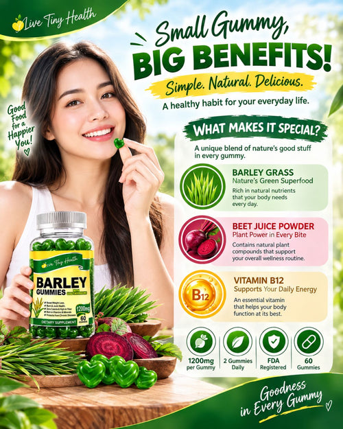 Barley Gummies – 60 Gummies | Daily Wellness Supplement