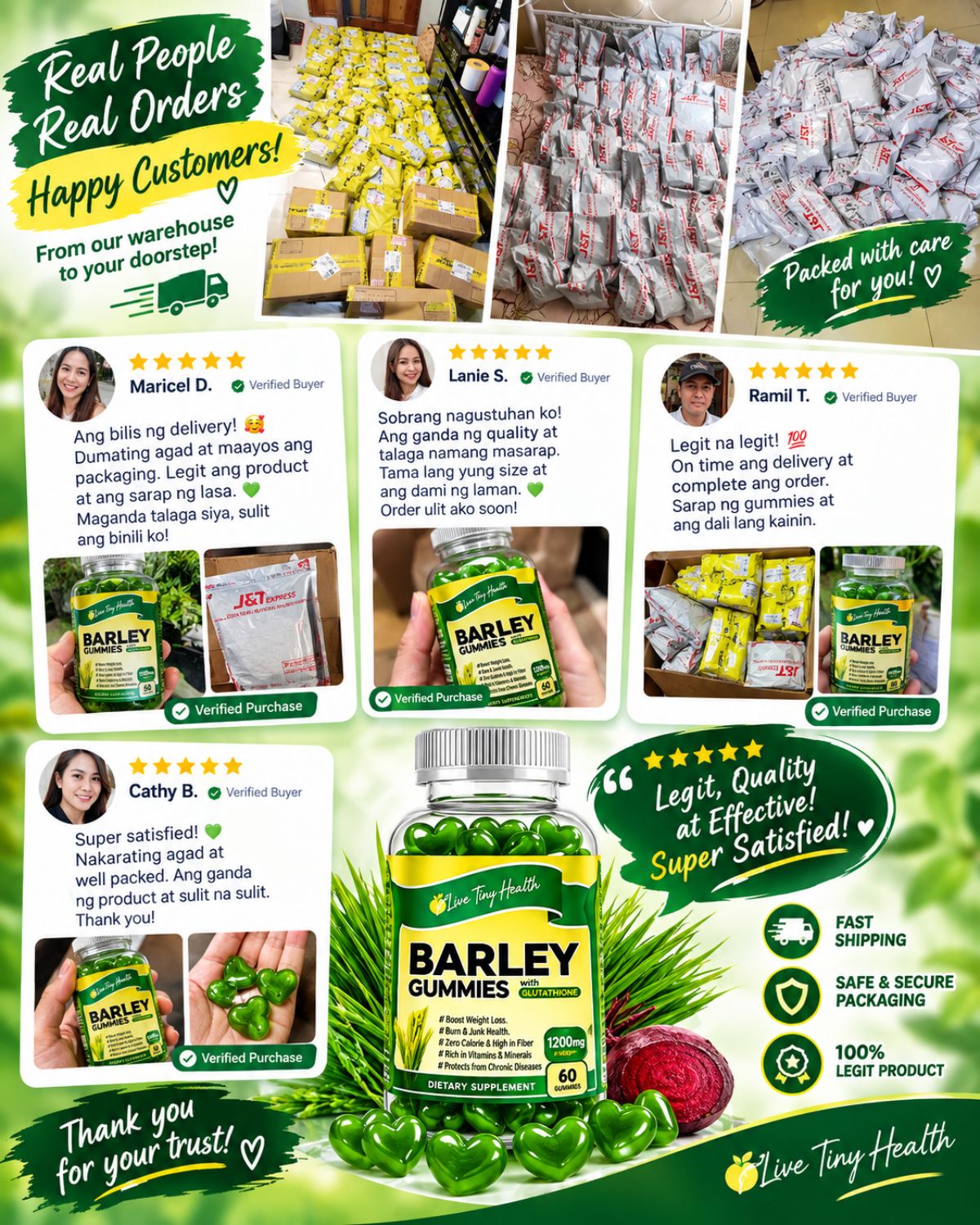 Barley Gummies – 60 Gummies | Daily Wellness Supplement